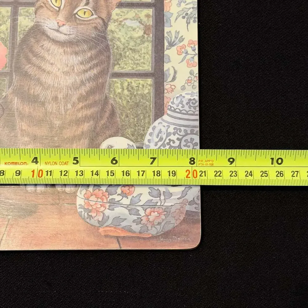 Wilscombe Collectible Melamine Tabby Cat Cutting Board by Jenny Barron